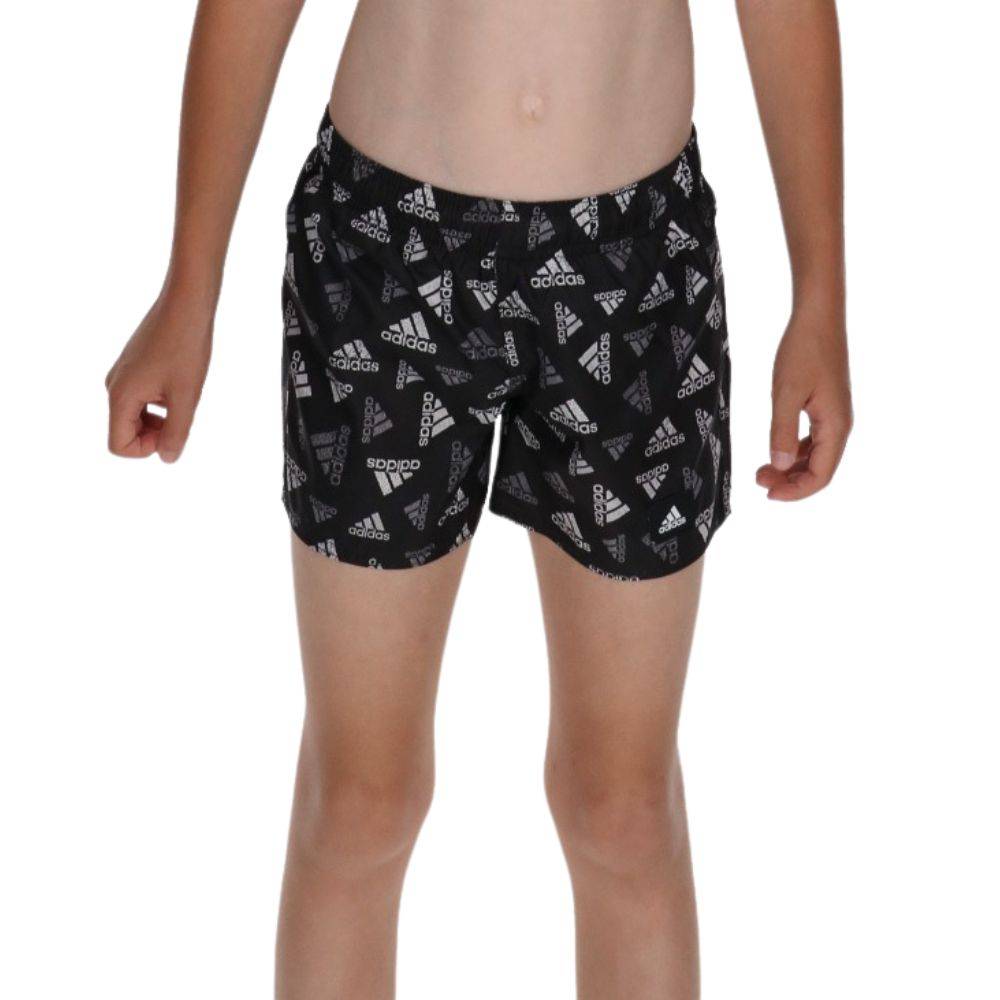 Adidas BOS AOP SWIM SH BLACK/WHITE