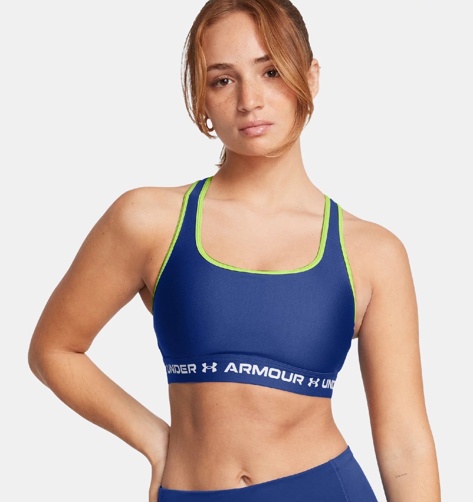 Under Armour CROSSBACK MID  BRA Blue