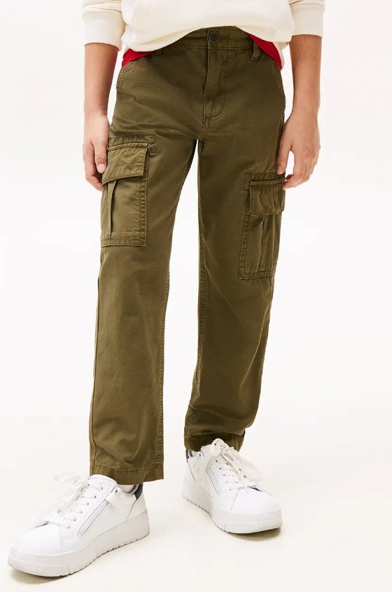 Tommy PANTALONE COTONE KIDS Green