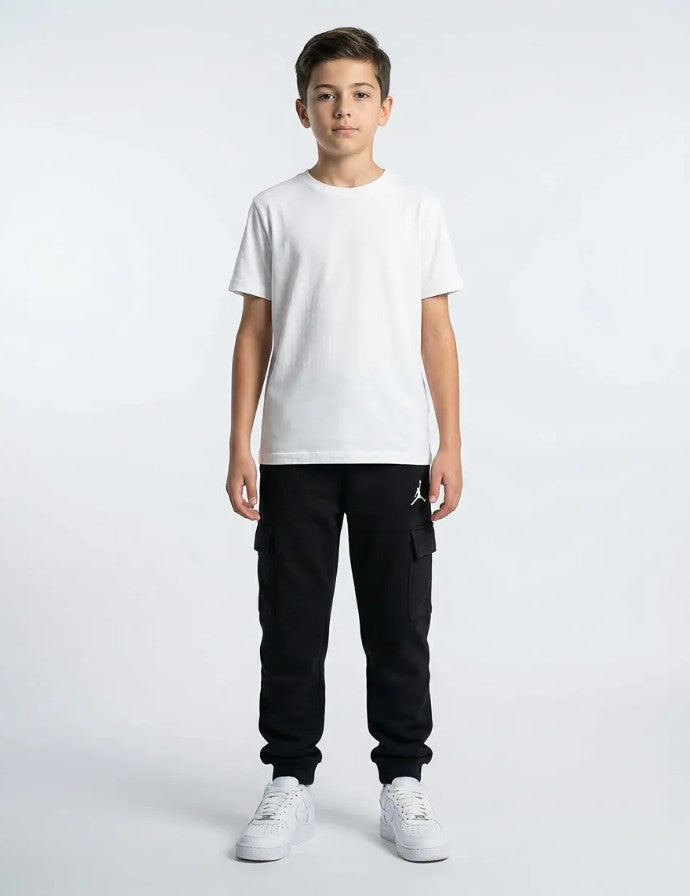 Jordan PANTALONE CARGO GARZATO Black