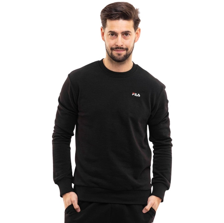 Fila FELPA UOMO GIRO GARZATA Black