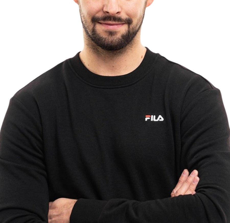 Fila FELPA UOMO GIRO GARZATA Black