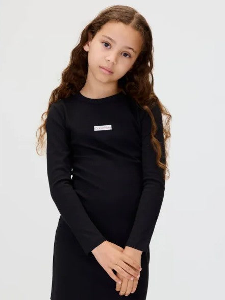 CALVINKLEIN VESTITO PURO COTONE Black