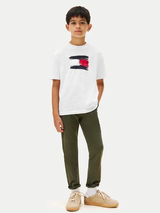 Tommy FLAG ARCHIVE TEE SS White