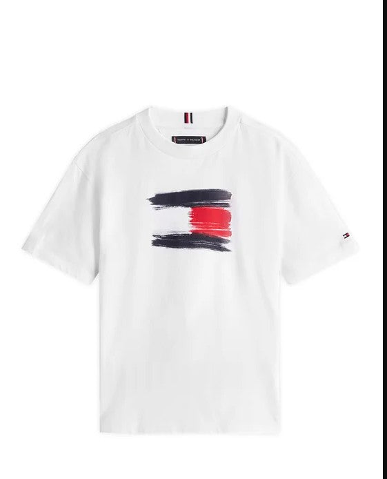 Tommy FLAG ARCHIVE TEE SS White