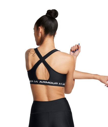 Under Armour crossback mid bra Black
