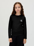 CALVINKLEIN T SHIRT PURO COTONE MANICA LUNGA Black