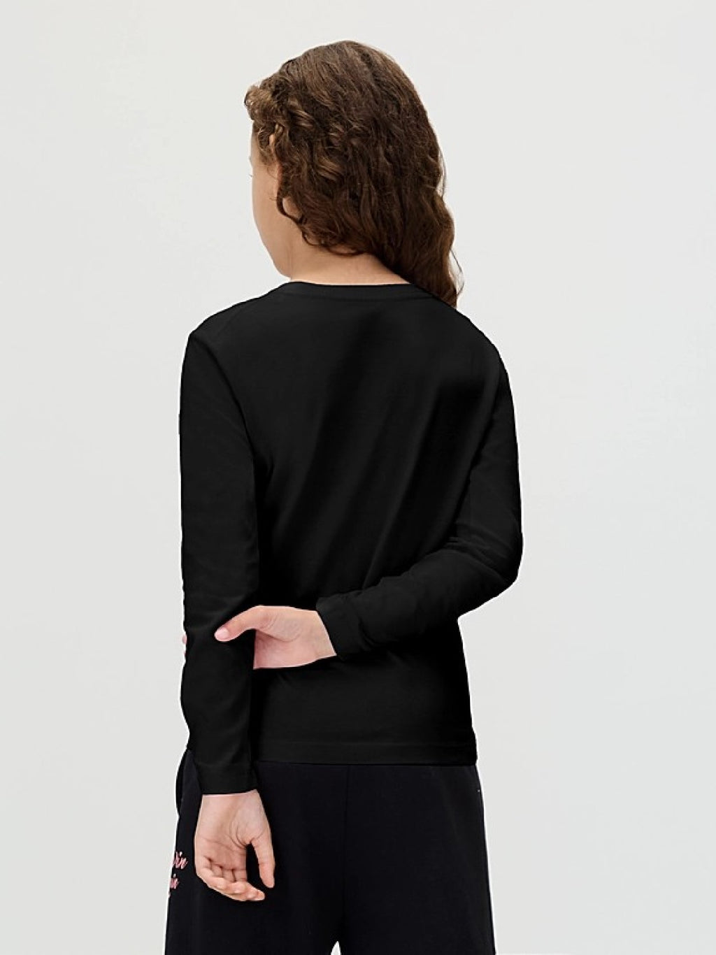 CALVINKLEIN T SHIRT PURO COTONE MANICA LUNGA Black