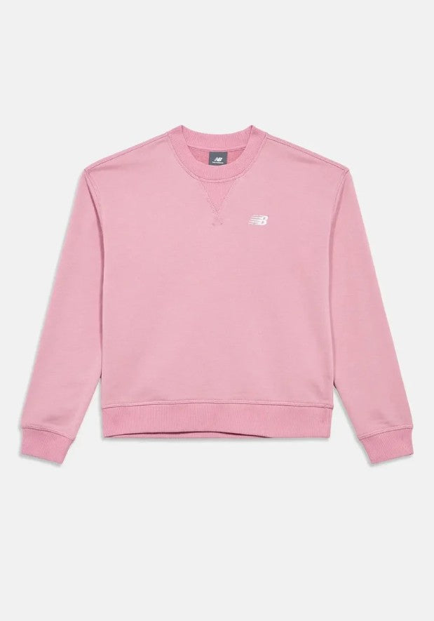 NEWBALANCE FELPA GIROCOLLO ROSA Pink