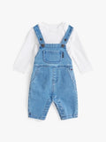 Tommy DENIM DUNGAREE PANTS Blue