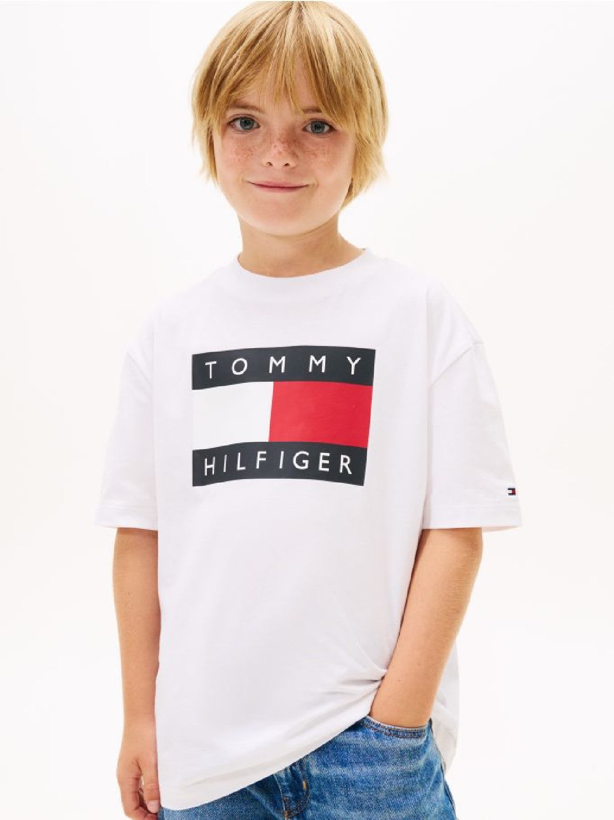 Tommy T SHIRT KIDS White