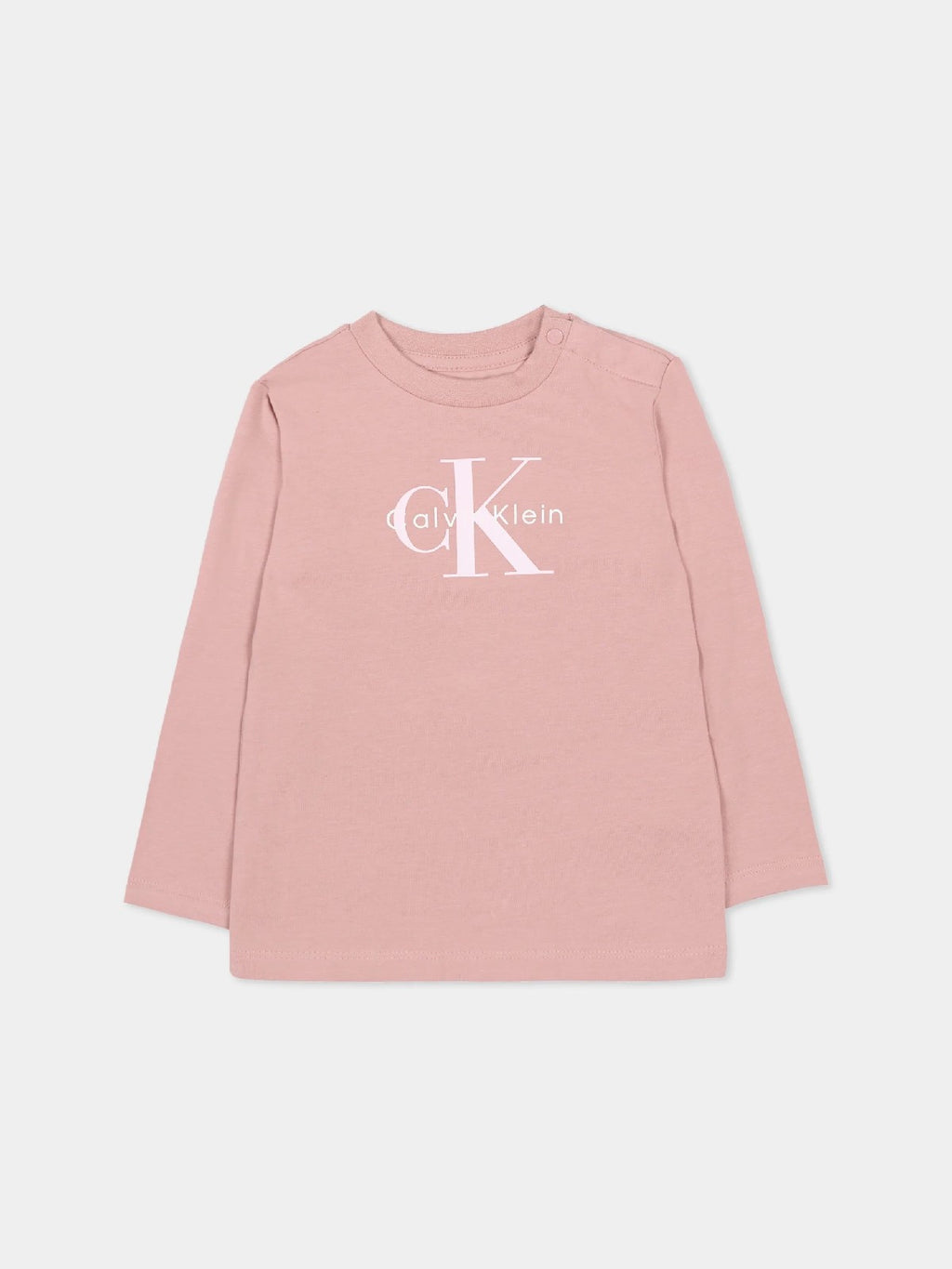 CALVINKLEIN MONOGRAM T SHIRT Pink