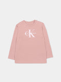 CALVINKLEIN MONOGRAM T SHIRT Pink
