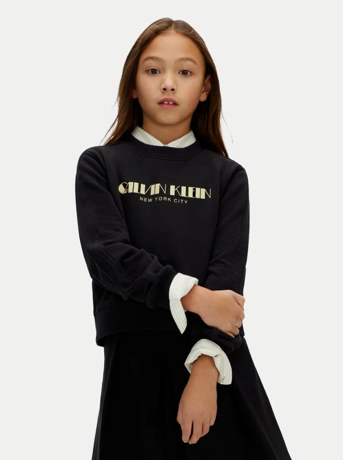 CALVINKLEIN FELPA KIDS Black