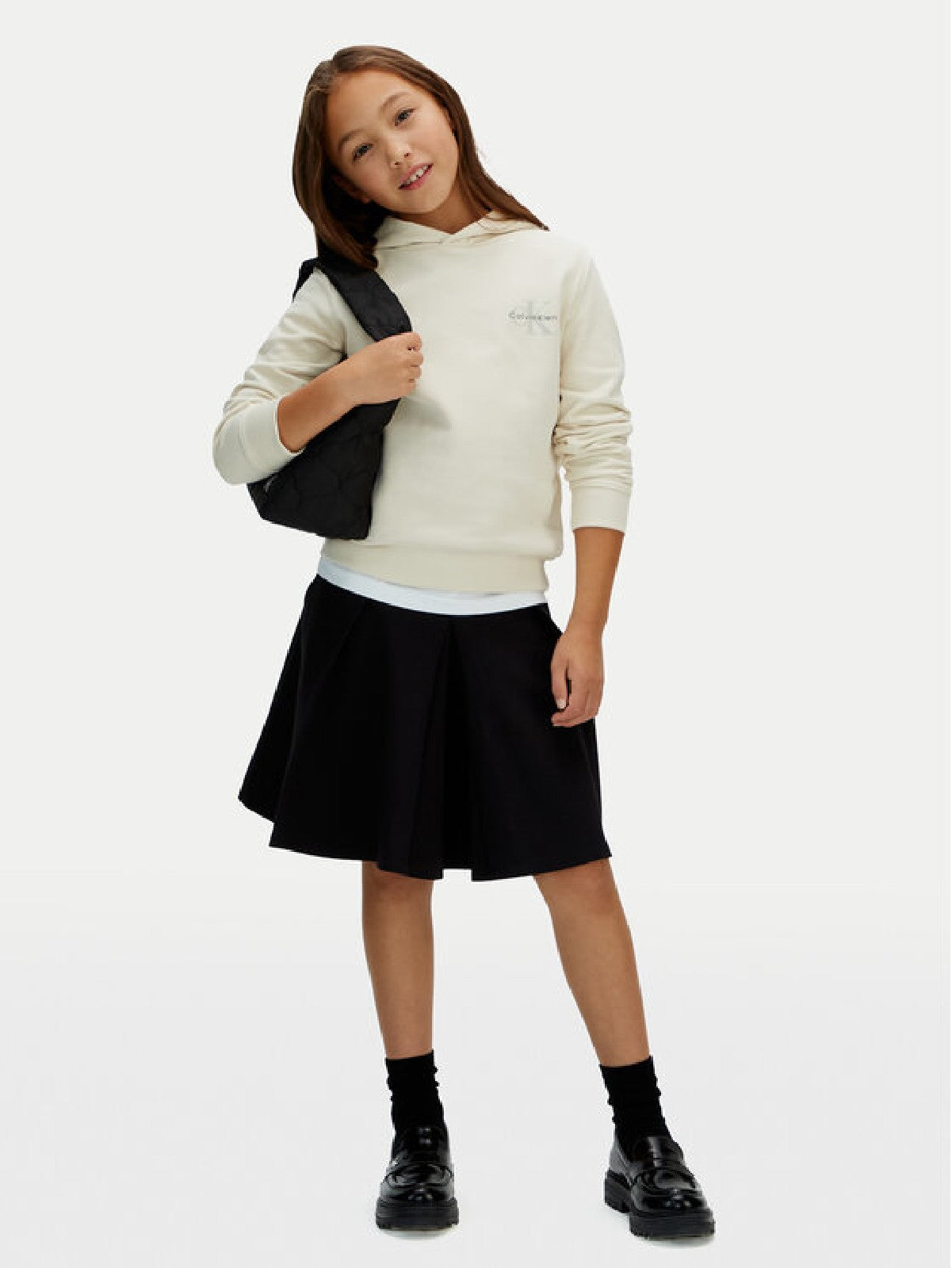 CALVINKLEIN FELPA COTONE KIDS Beige