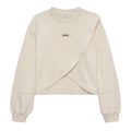 CALVINKLEIN FELPA GIROCOLLO KIDS Beige