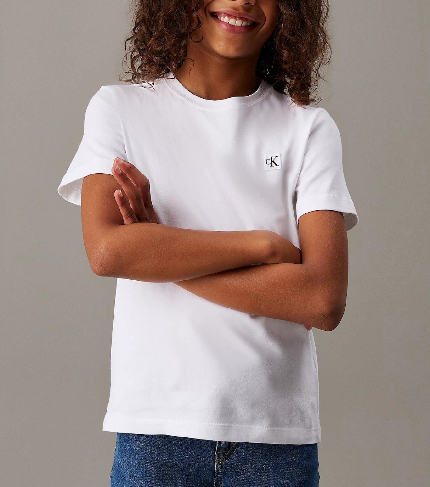 CALVINKLEIN T SHIRT COTONE KIDS White