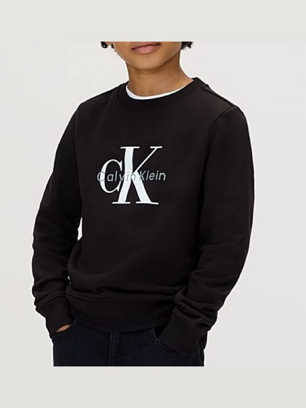 CALVINKLEIN FELPA KIDS COTONE Black