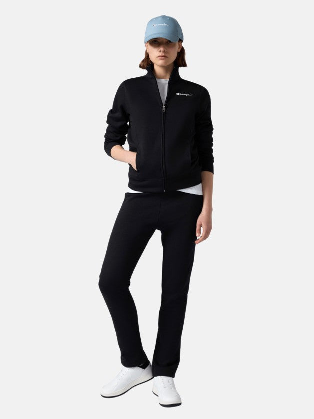 Champion FELPA GIRO COTONE DONNA Black