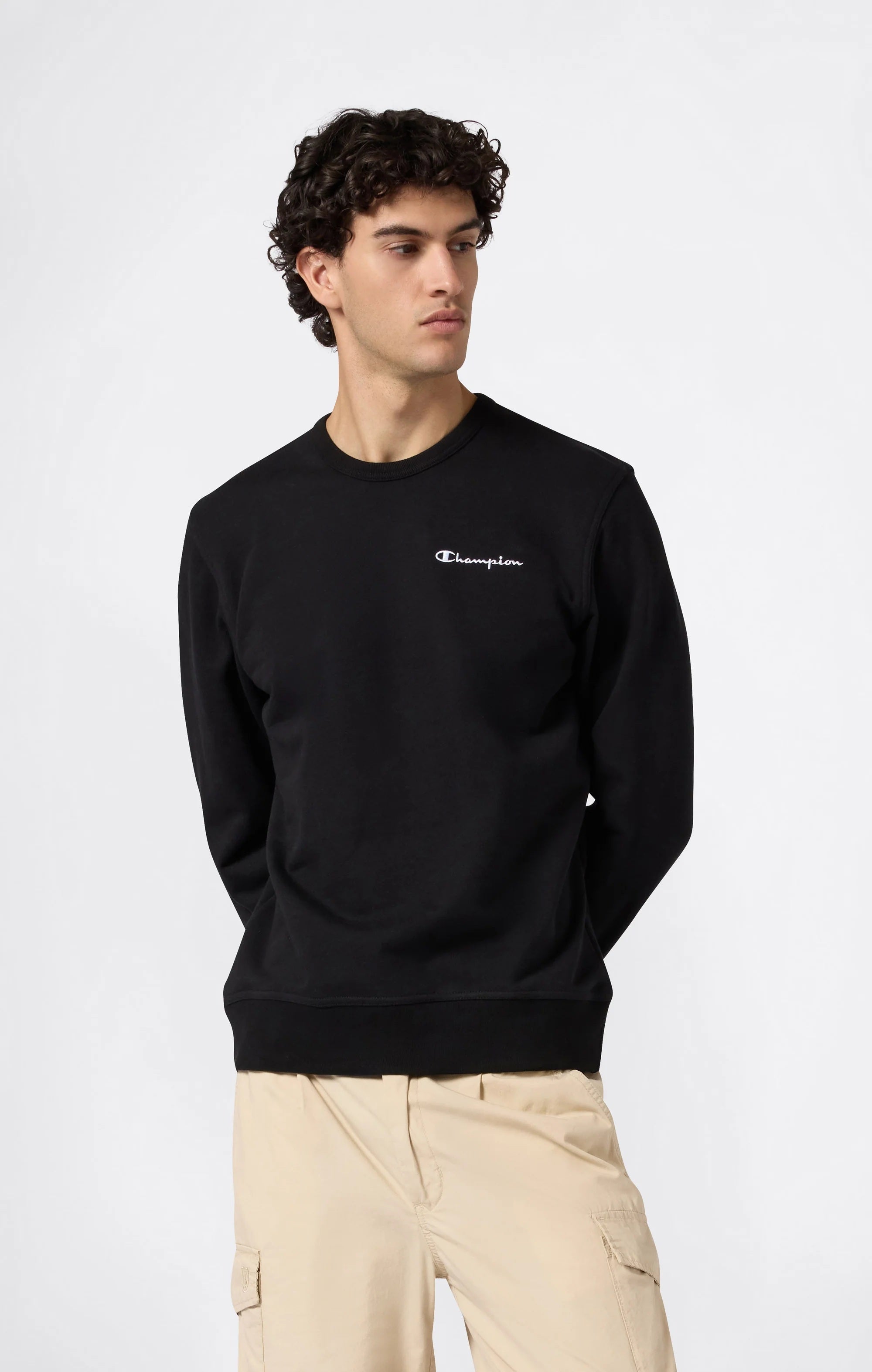 Champion FELPA GIRO COTONE Black