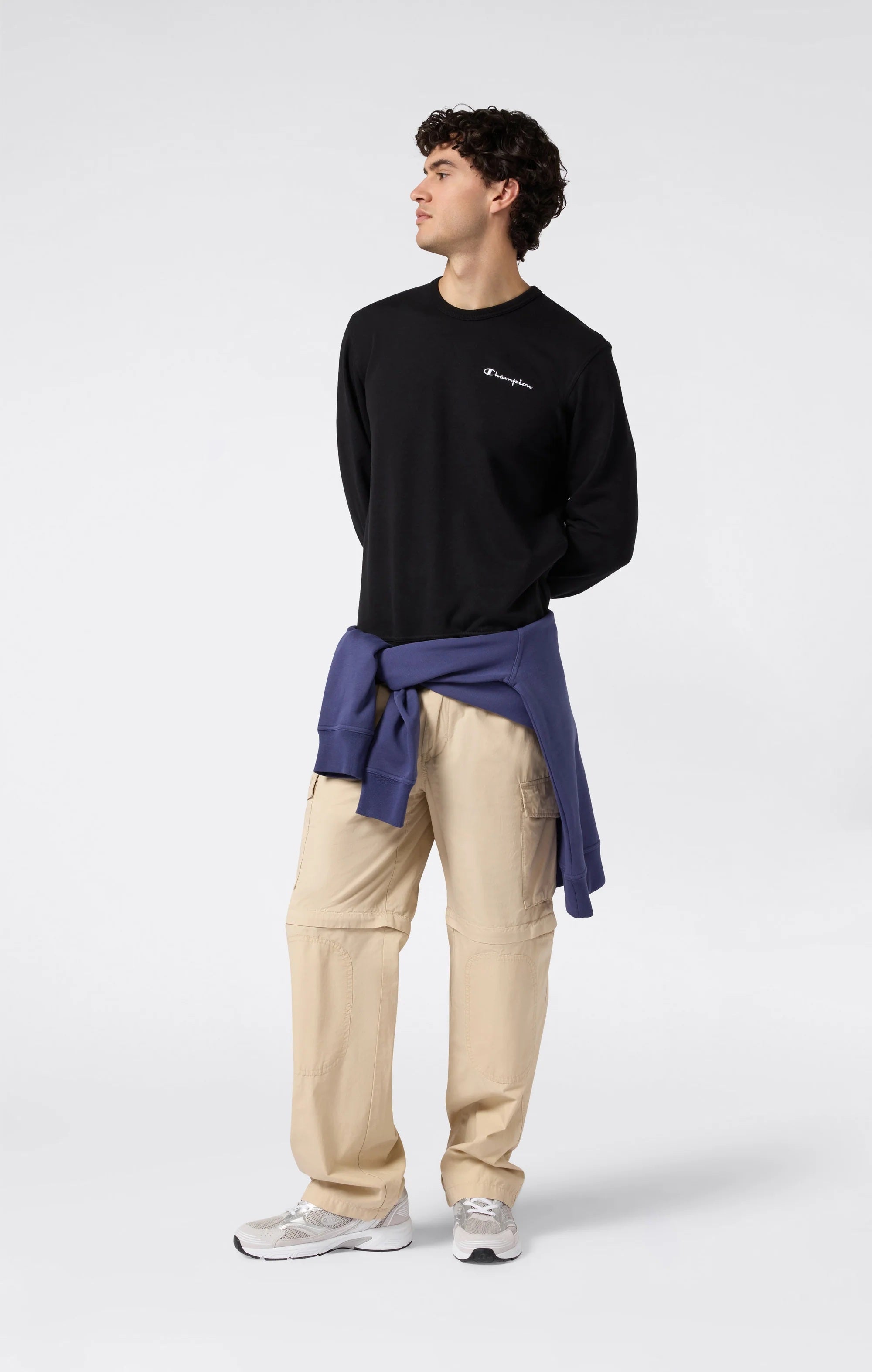 Champion FELPA GIRO COTONE Black