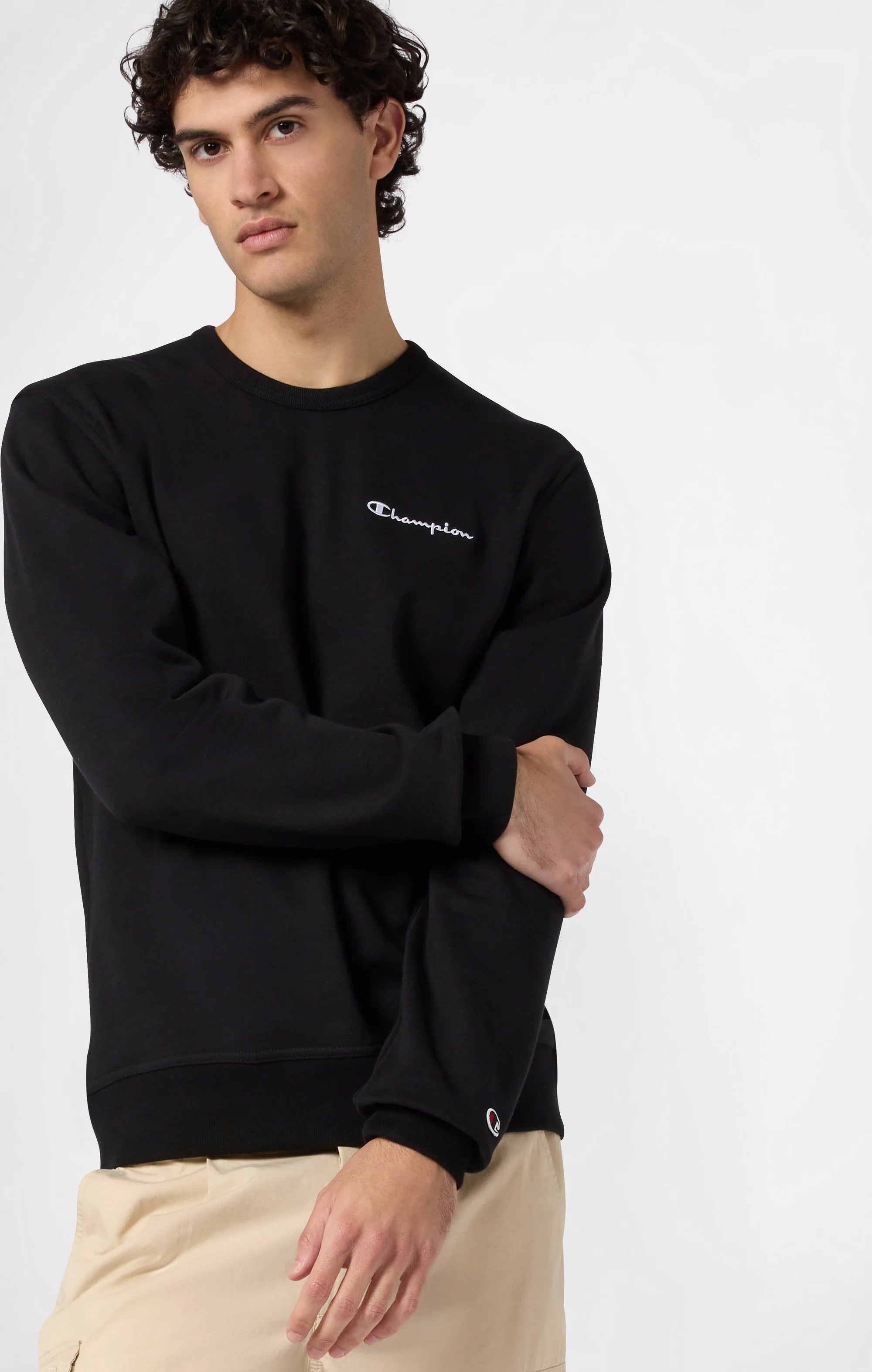 Champion FELPA GIRO COTONE Black
