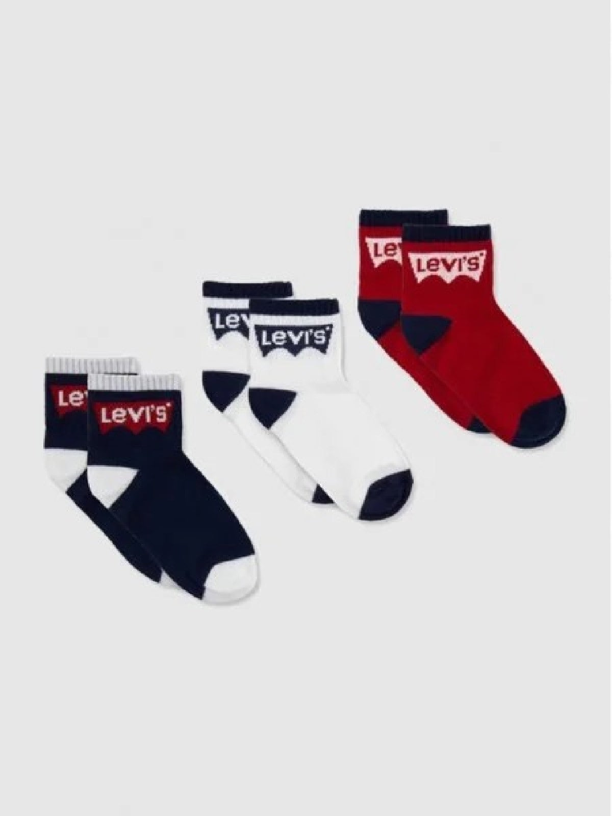 LEVI'S BATWING MID CUT 3PACK Blue