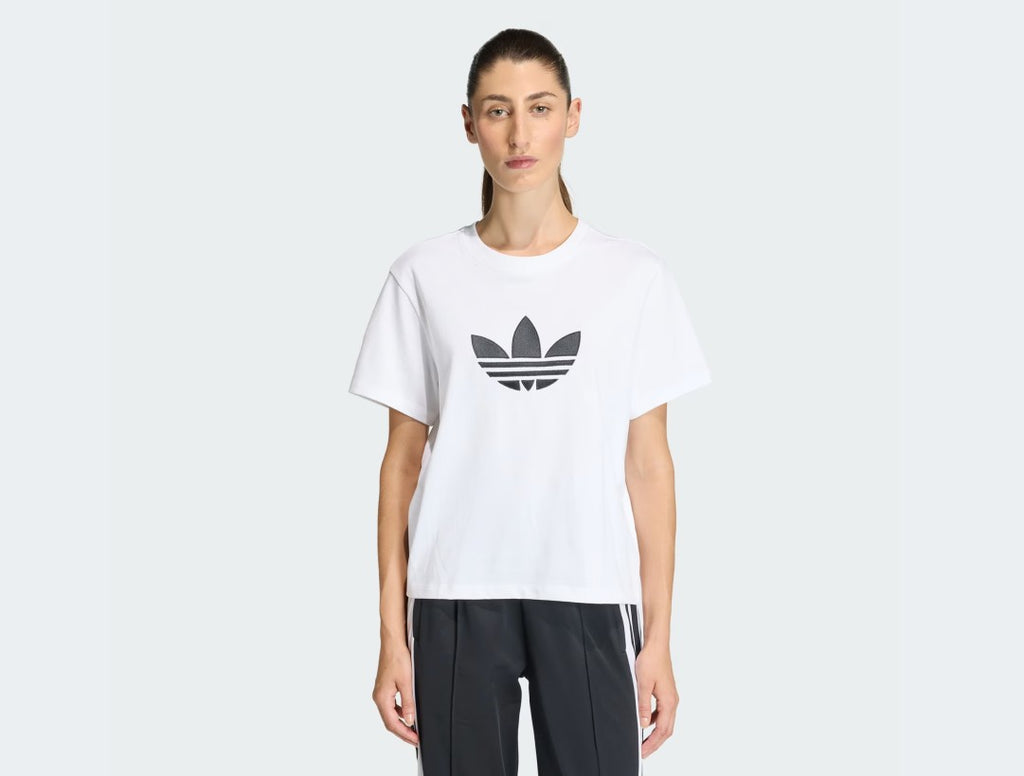 Adidas T SHIRT TREFOIL White