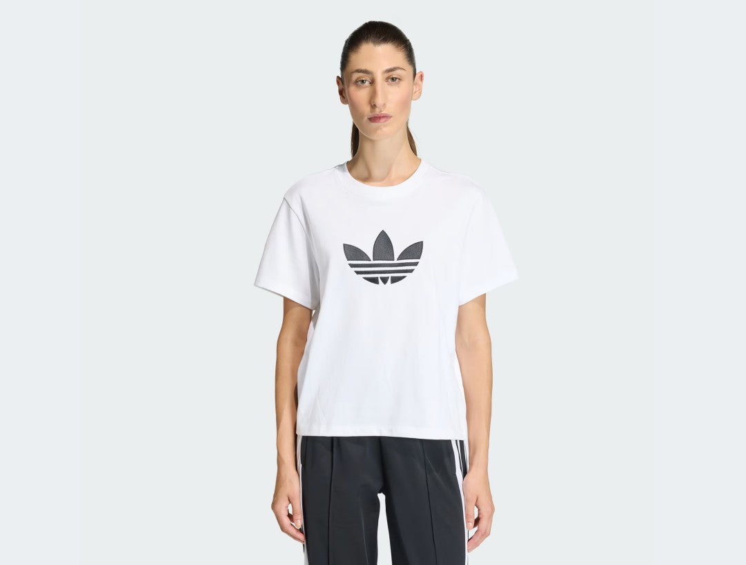 Adidas T SHIRT TREFOIL White