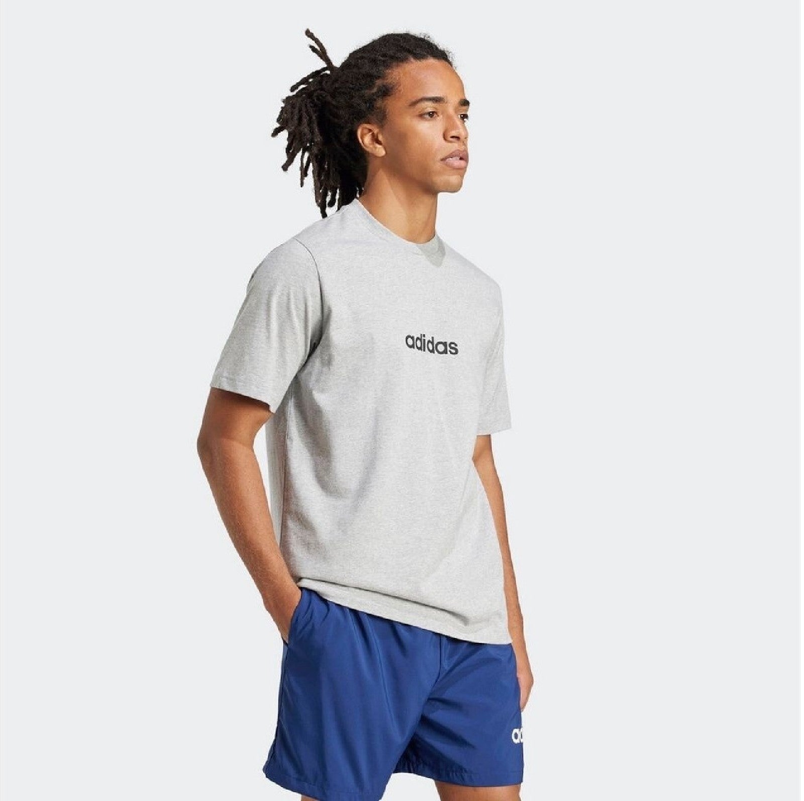 Adidas T SHIRT COTONE Grey