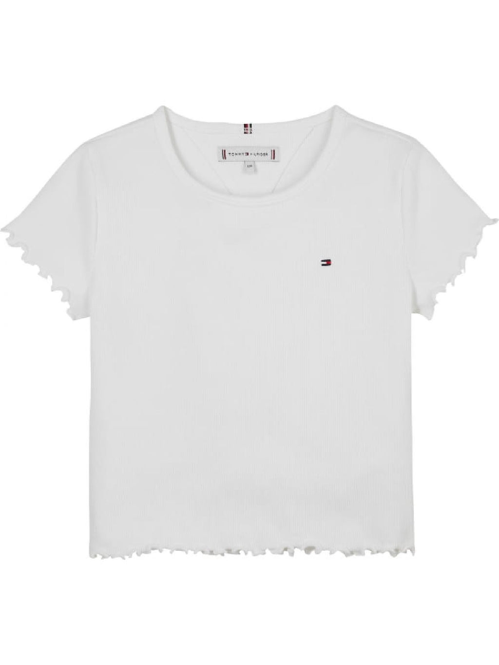 Tommy ESSENTIAL RIB TOP S White