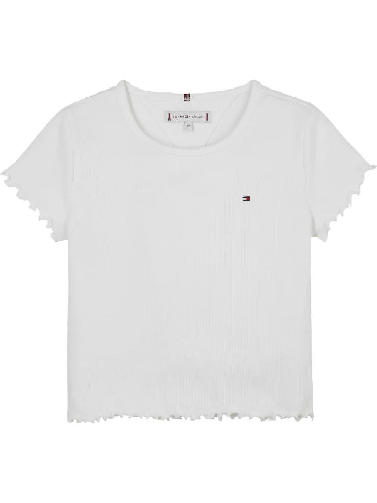 Tommy ESSENTIAL RIB TOP S White