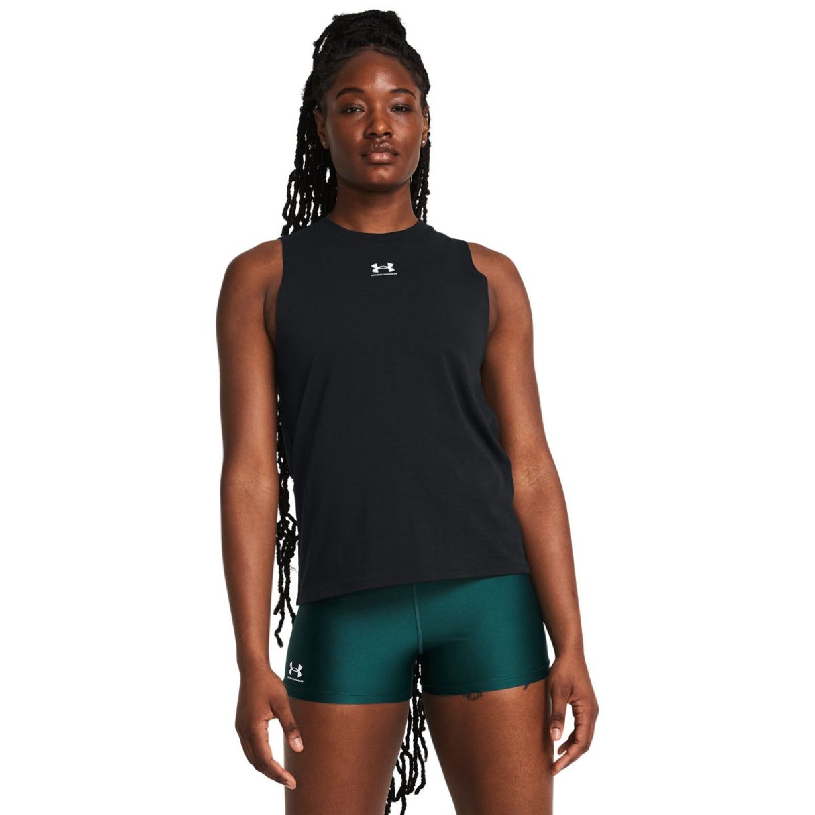 Under Armour CANOTTA COTONE ELASTICIZZATO Black
