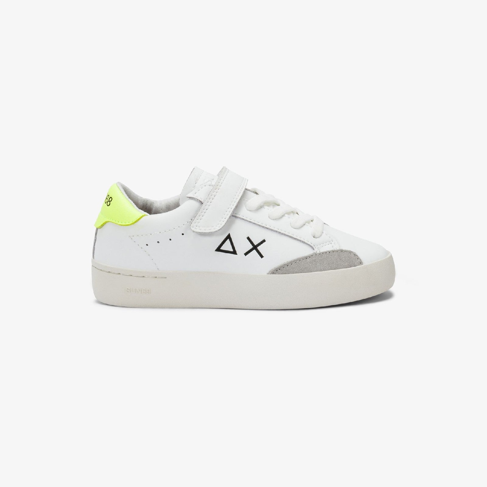 Sun68 BOY'S STREET LEATHER White