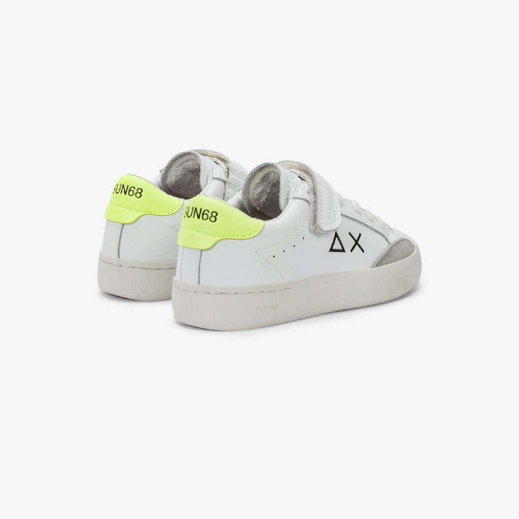 Sun68 BOY'S STREET LEATHER White