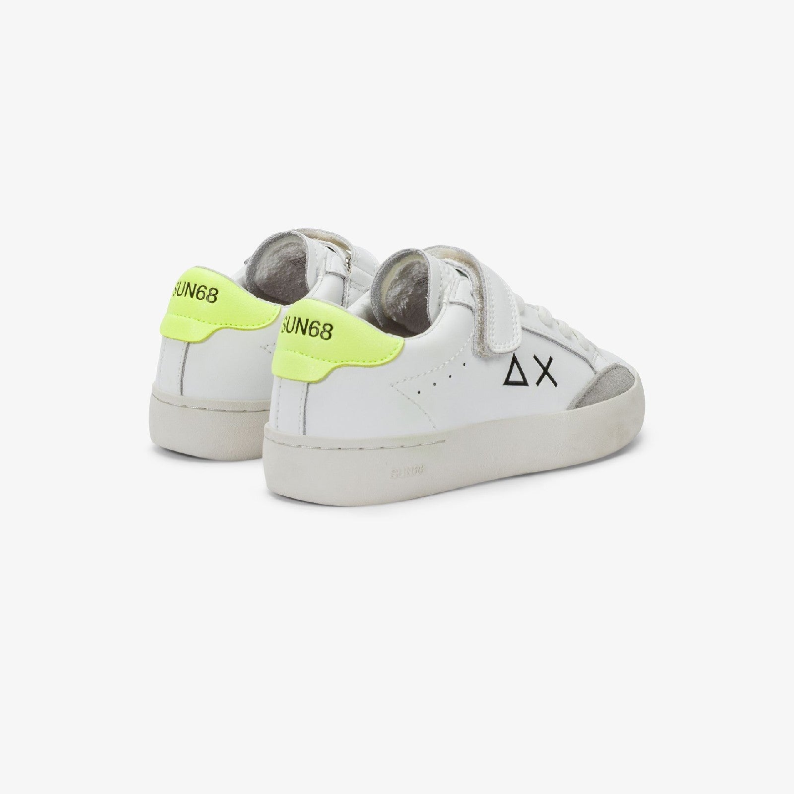 Sun68 BOY'S STREET LEATHER White