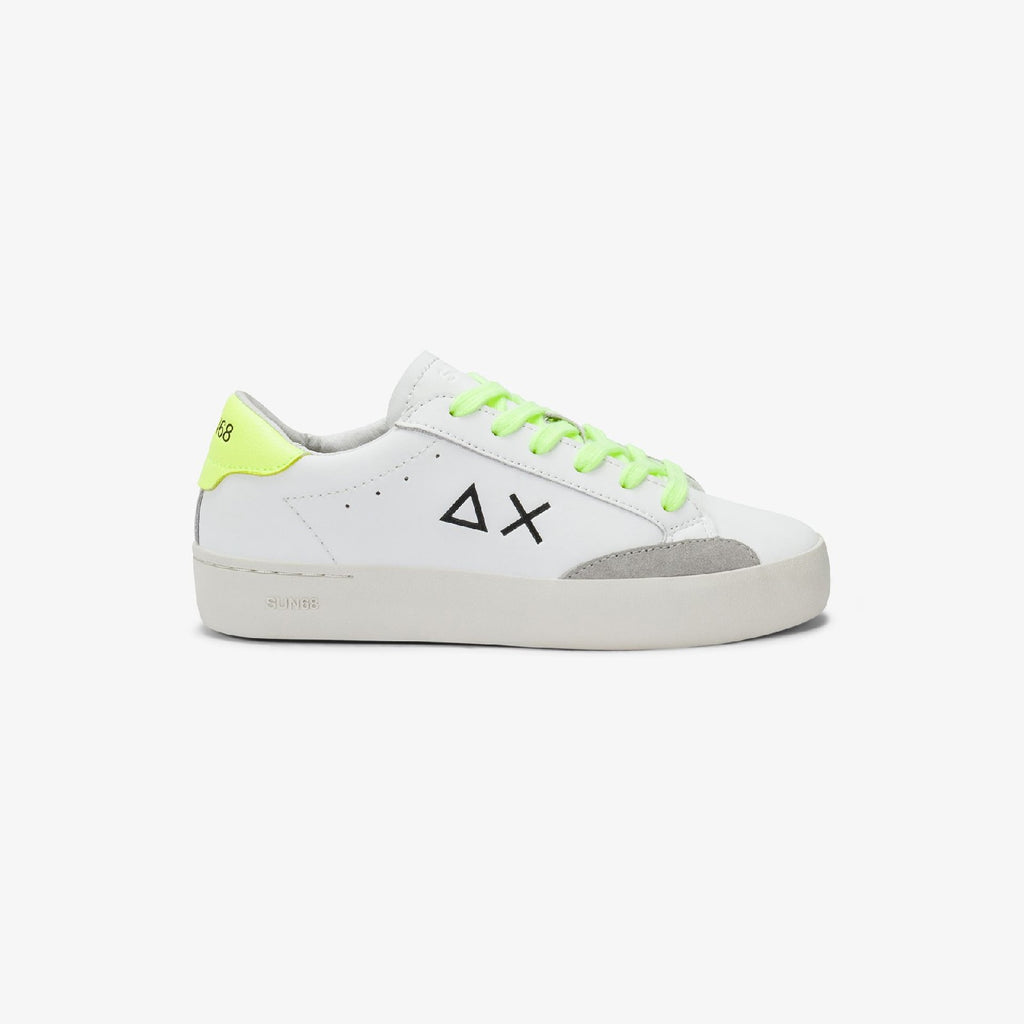Sun68 BOY'S STREET LEATHER (TEEN) White