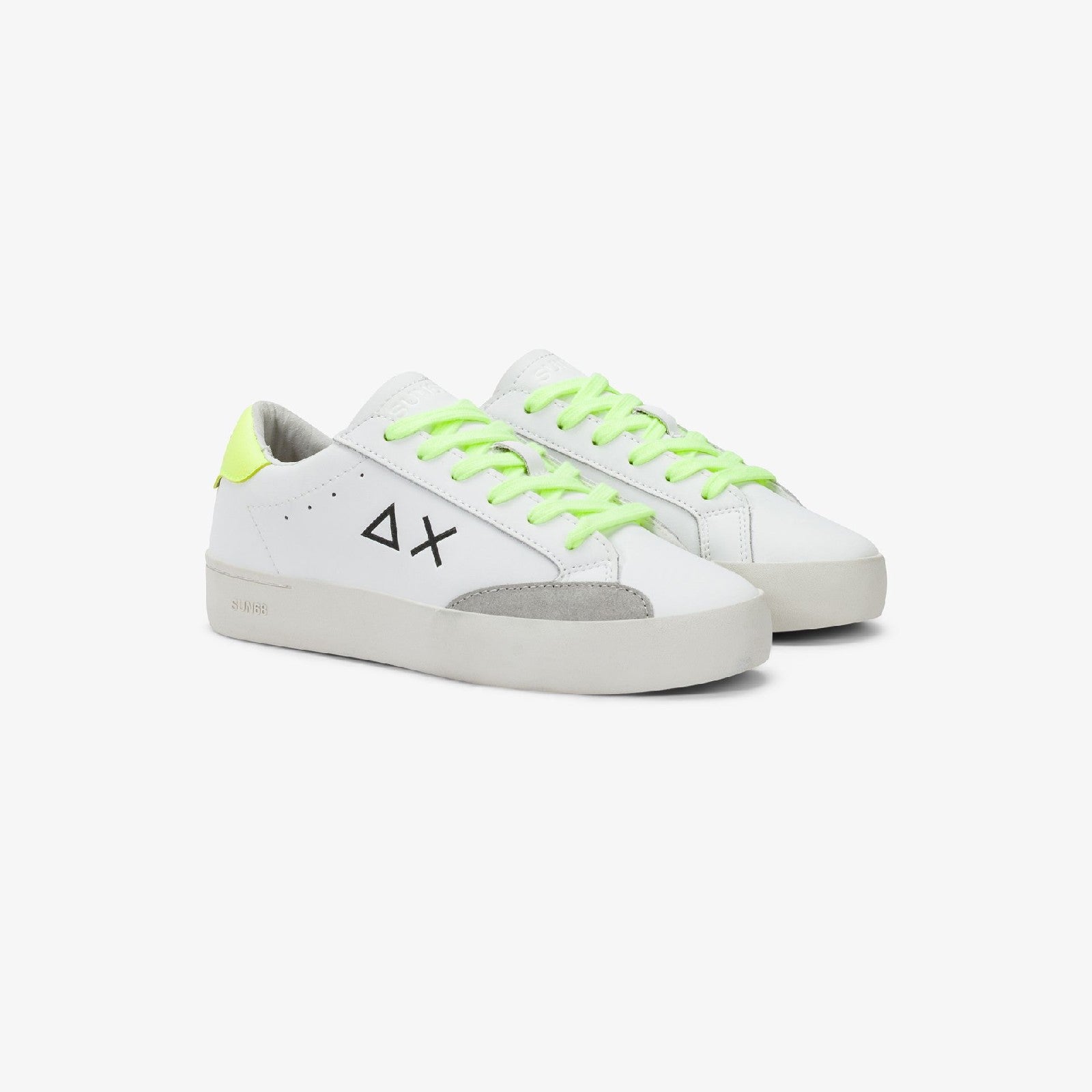 Sun68 BOY'S STREET LEATHER (TEEN) White