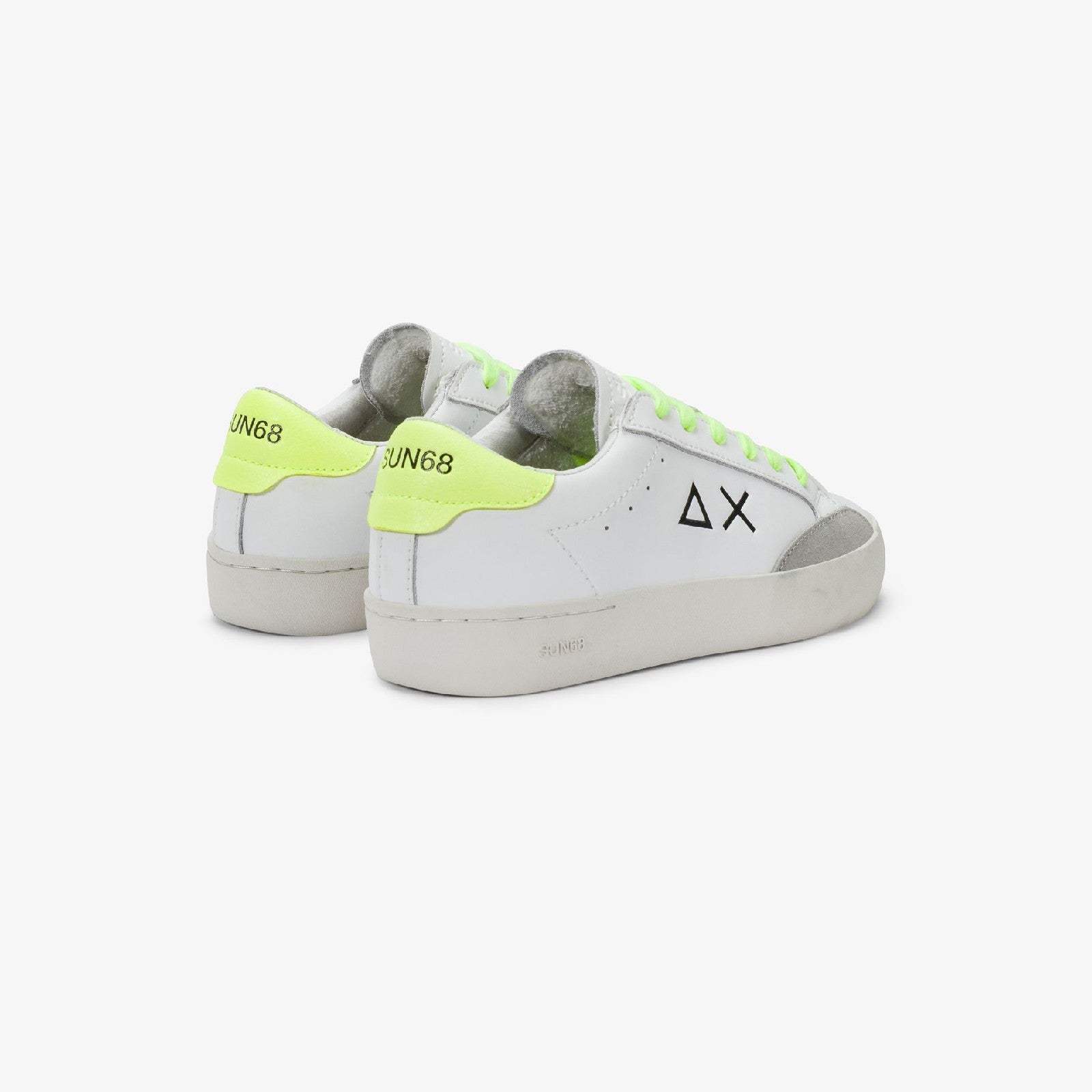 Sun68 BOY'S STREET LEATHER (TEEN) White