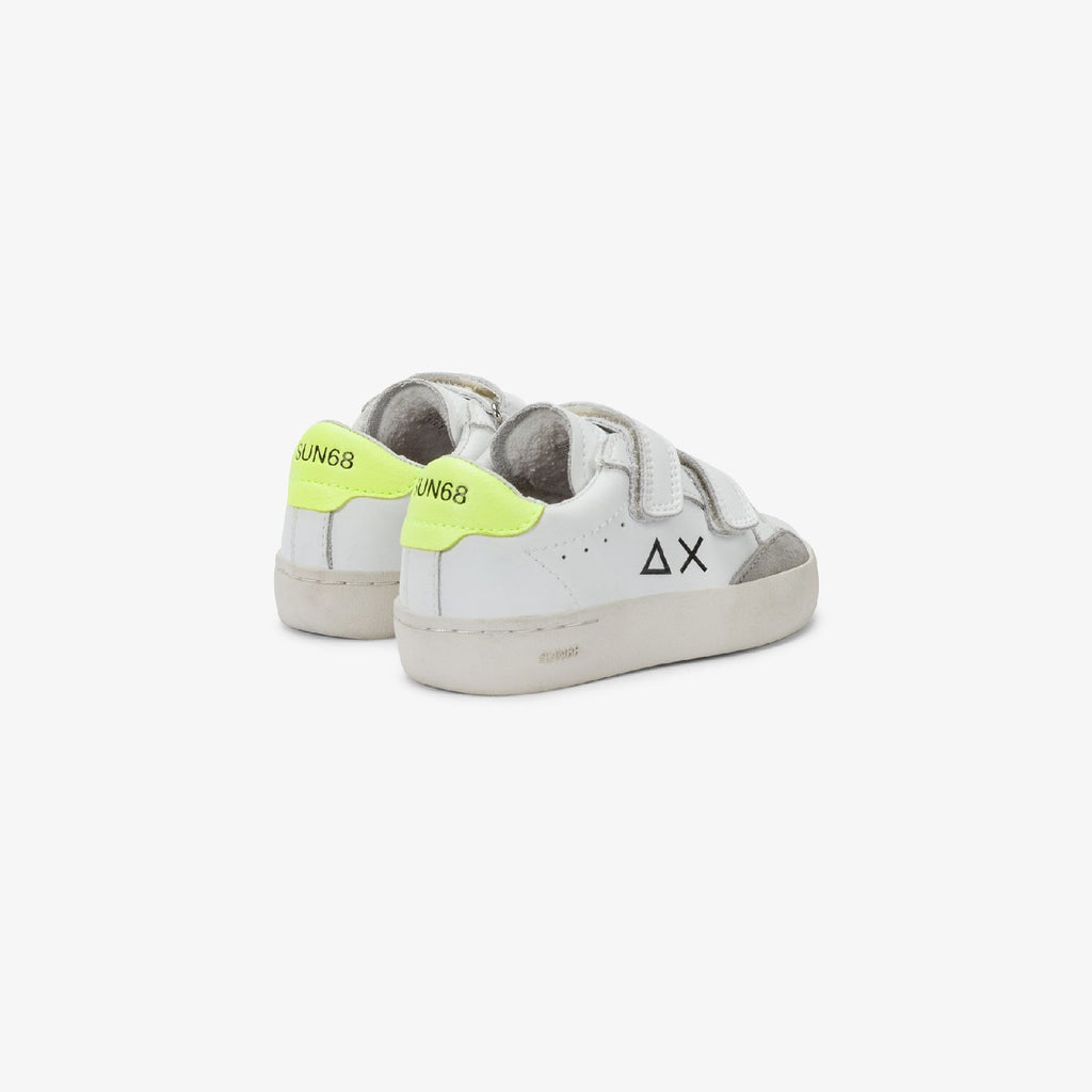 Sun68 BOY S STREET LEATHER BABY White