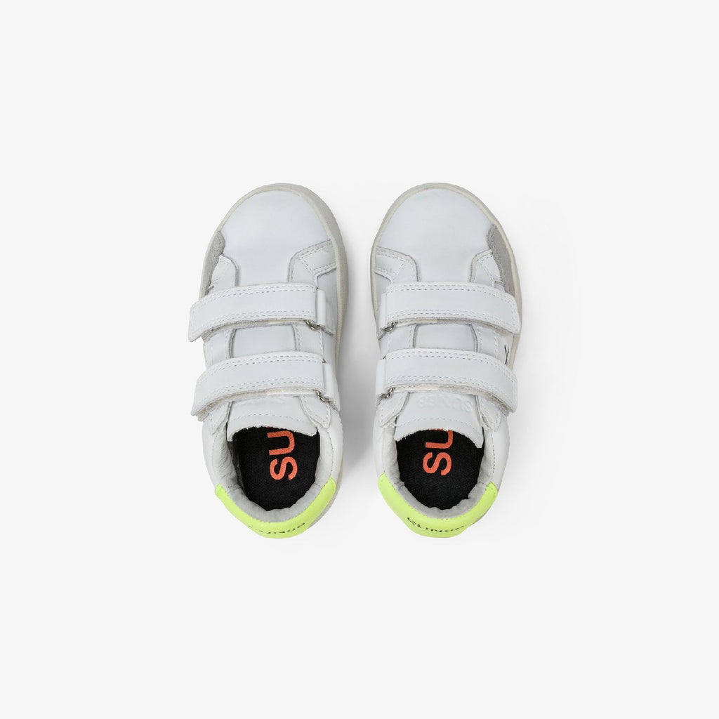 Sun68 BOY S STREET LEATHER BABY White