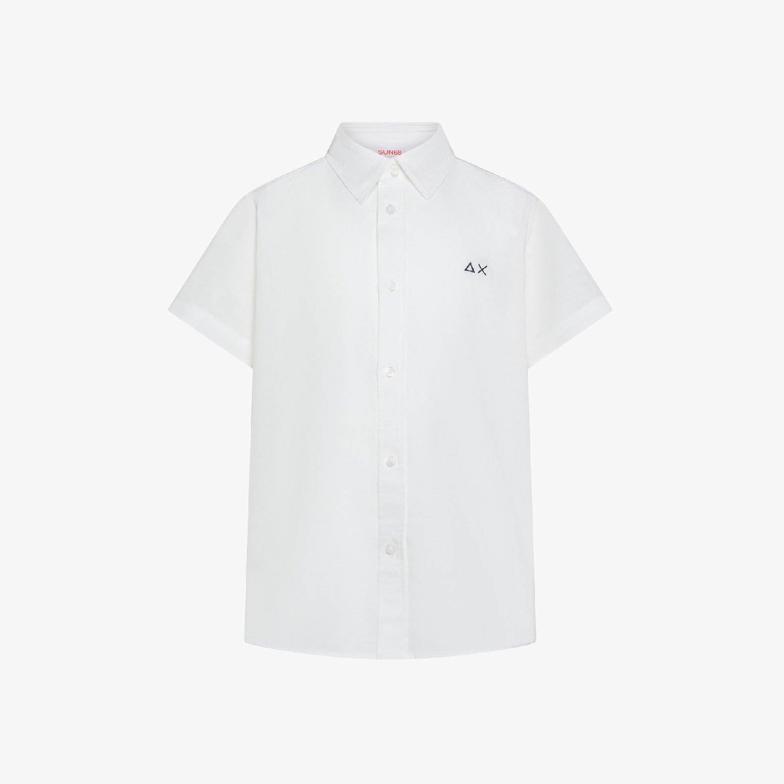 Sun68 BOY S SHIRT LINEN White