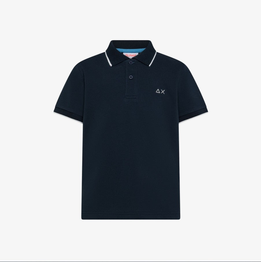 Sun68 POLO SMALL STRIPE Blue