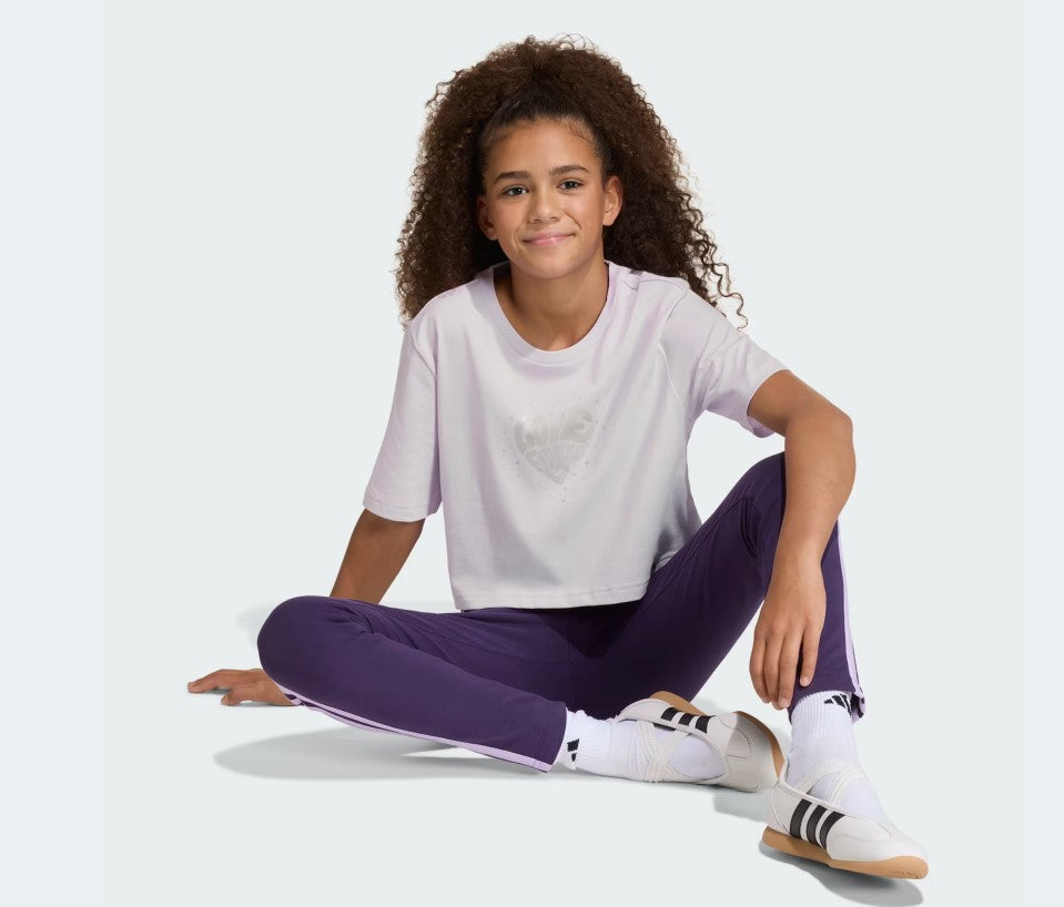 Adidas T SHIRT KIDS LILLA