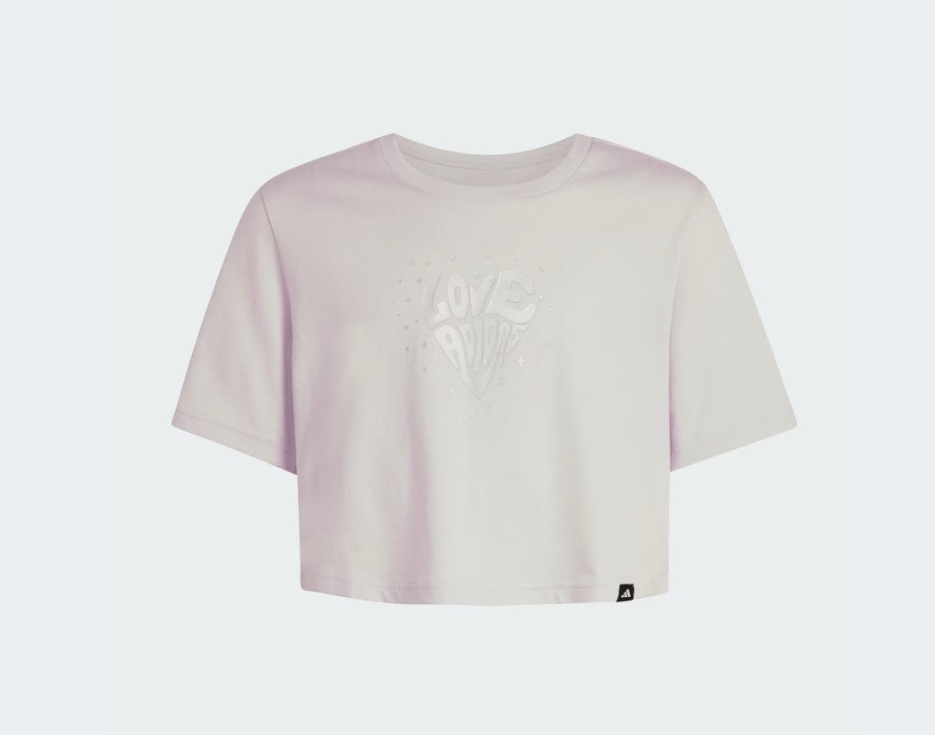 Adidas T SHIRT KIDS LILLA