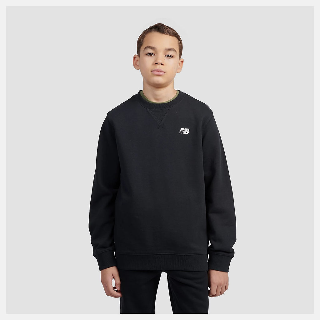 NEWBALANCE FELPA GIRO MINI LOGO GARZATA Black