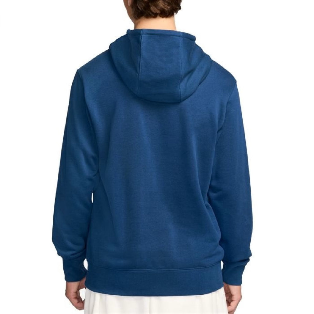 Nike FELPA CAPPUCCIO COTONE Blue