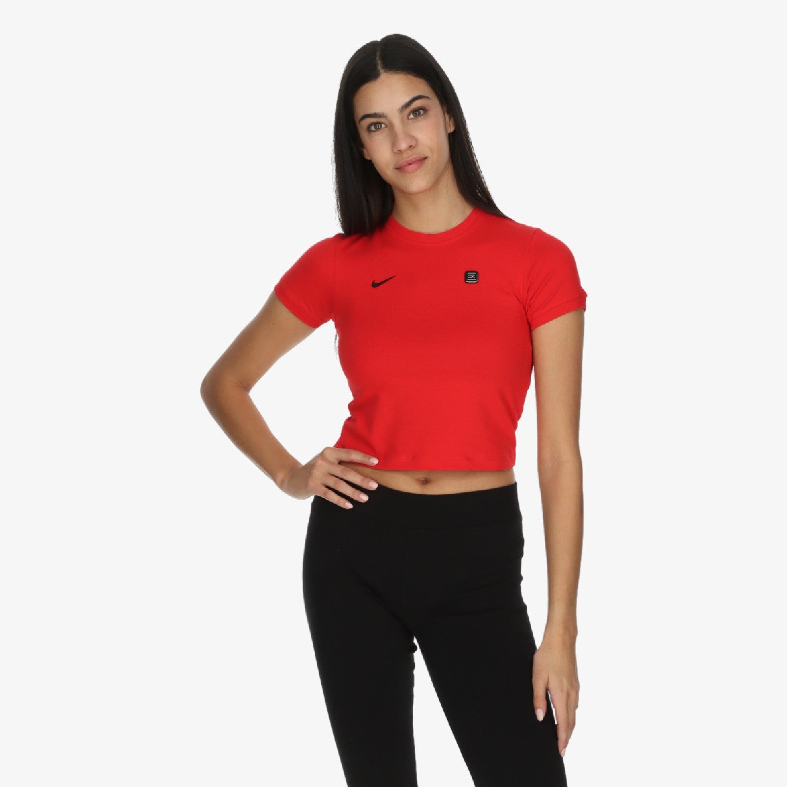 Nike T SHIRT CROP NIKE SHOX Red