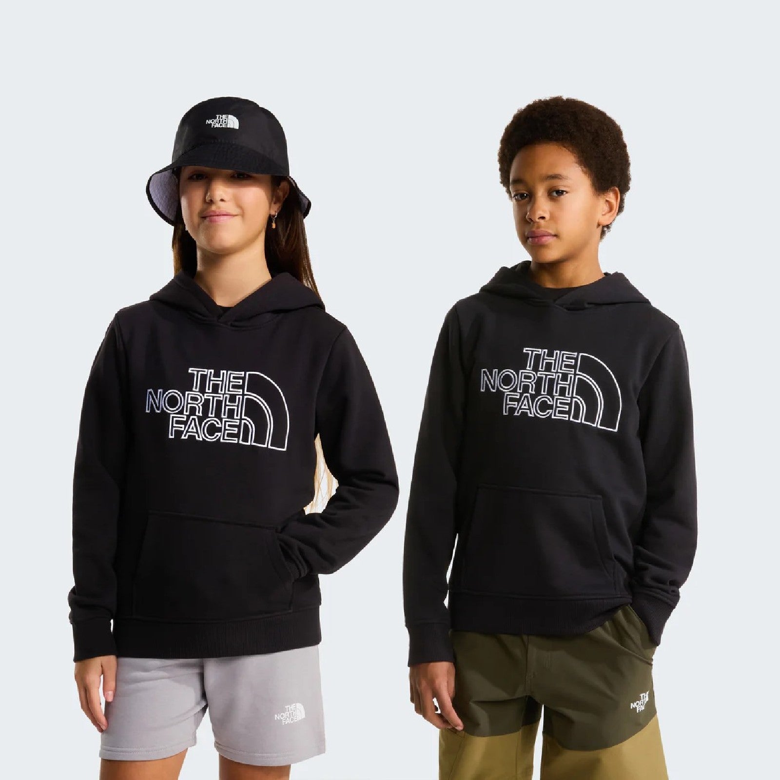 The North Face FELPA CAPPUCCIO KIDS Black