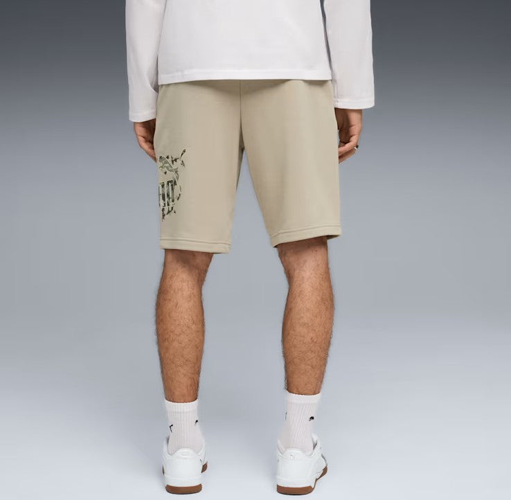 Puma CAMO SHORTS PEBBLE GRAY Beige
